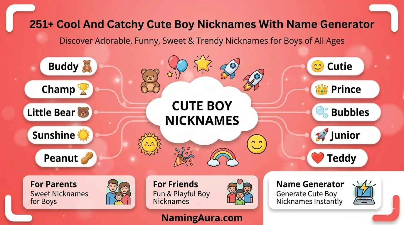 Cool And Catchy Cute Boy Nicknames With Name Generator