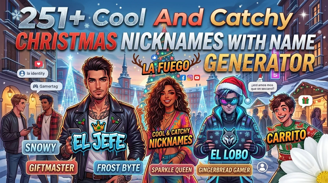 251+ Cool And Catchy Christmas Nicknames With Name Generator