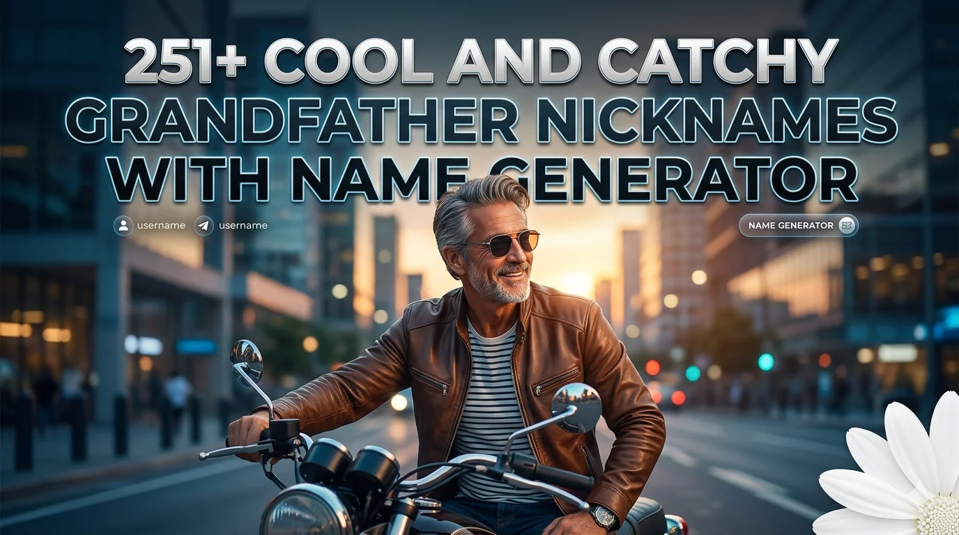 Cool And Catchy Grandfather Nicknames With Name Generator