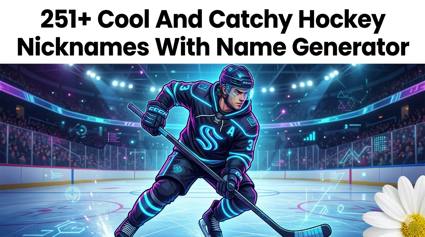 Cool And Catchy Hockey Nicknames With Name Generator