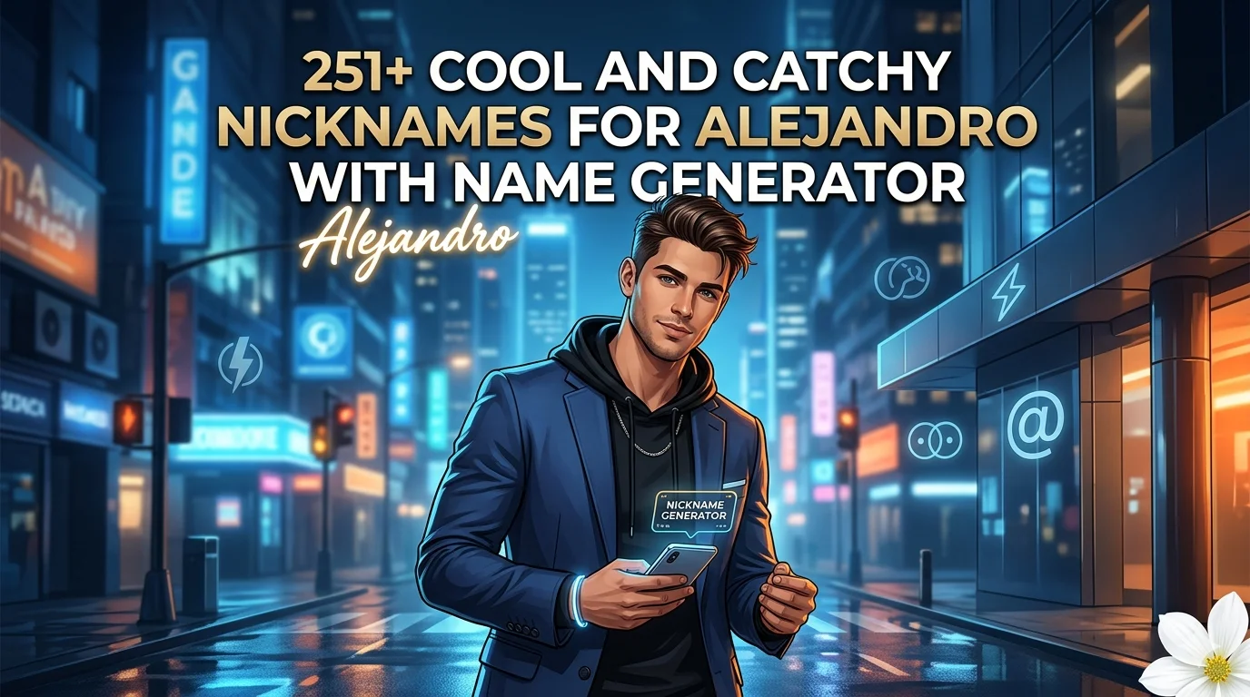 Cool And Catchy Nicknames for Alejandro With Name Generator
