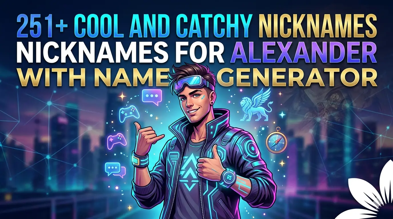 Cool And Catchy Nicknames for Alexander With Name Generator