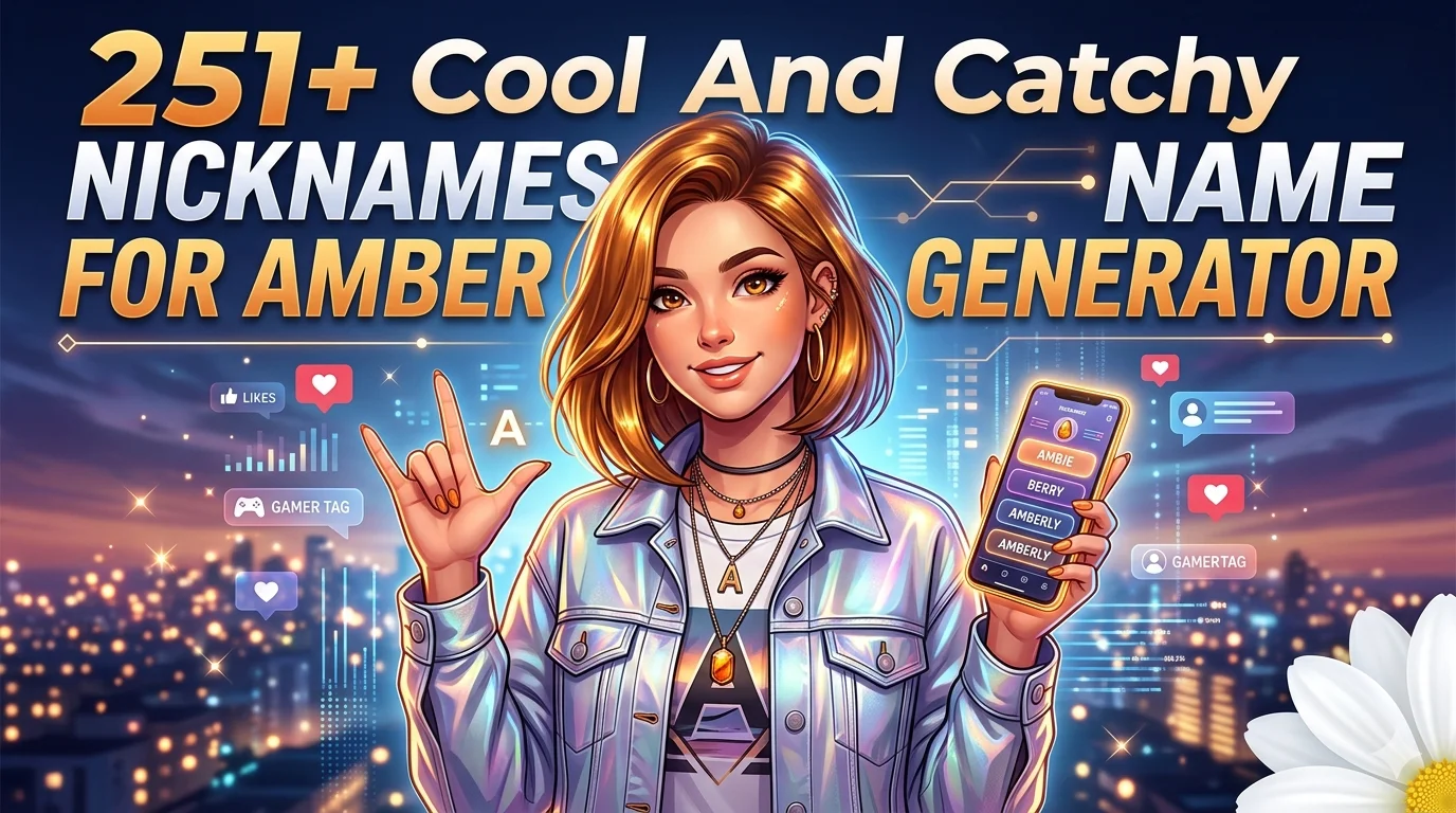 Cool And Catchy Nicknames for Amber With Name Generator