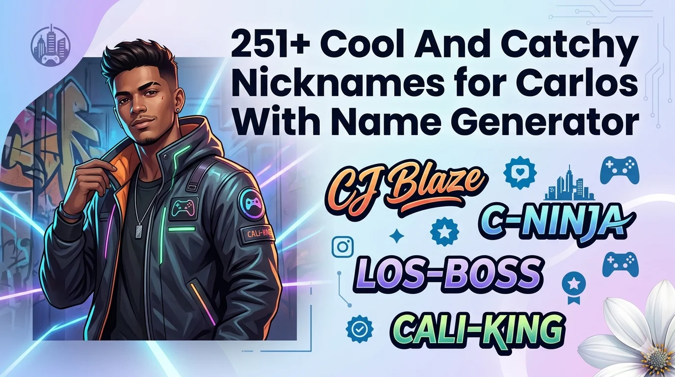 Catchy Nicknames for Carlos With Name Generator