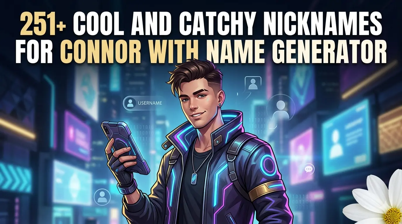 Cool And Catchy Nicknames for Connor With Name Generator