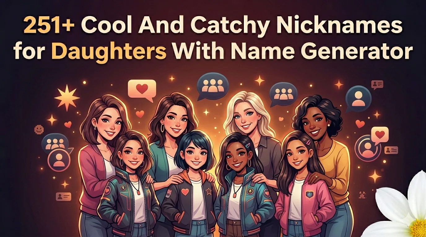 Cool And Catchy Nicknames for Daughters With Name Generator