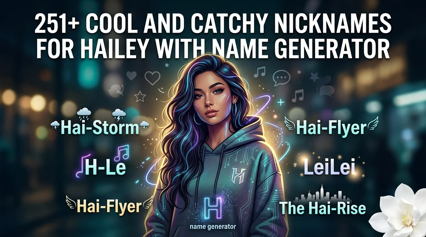 Cool And Catchy Nicknames for Hailey With Name Generator