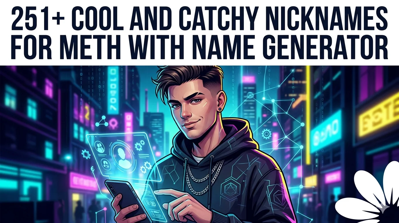 Cool And Catchy Nicknames for Meth With Name Generator