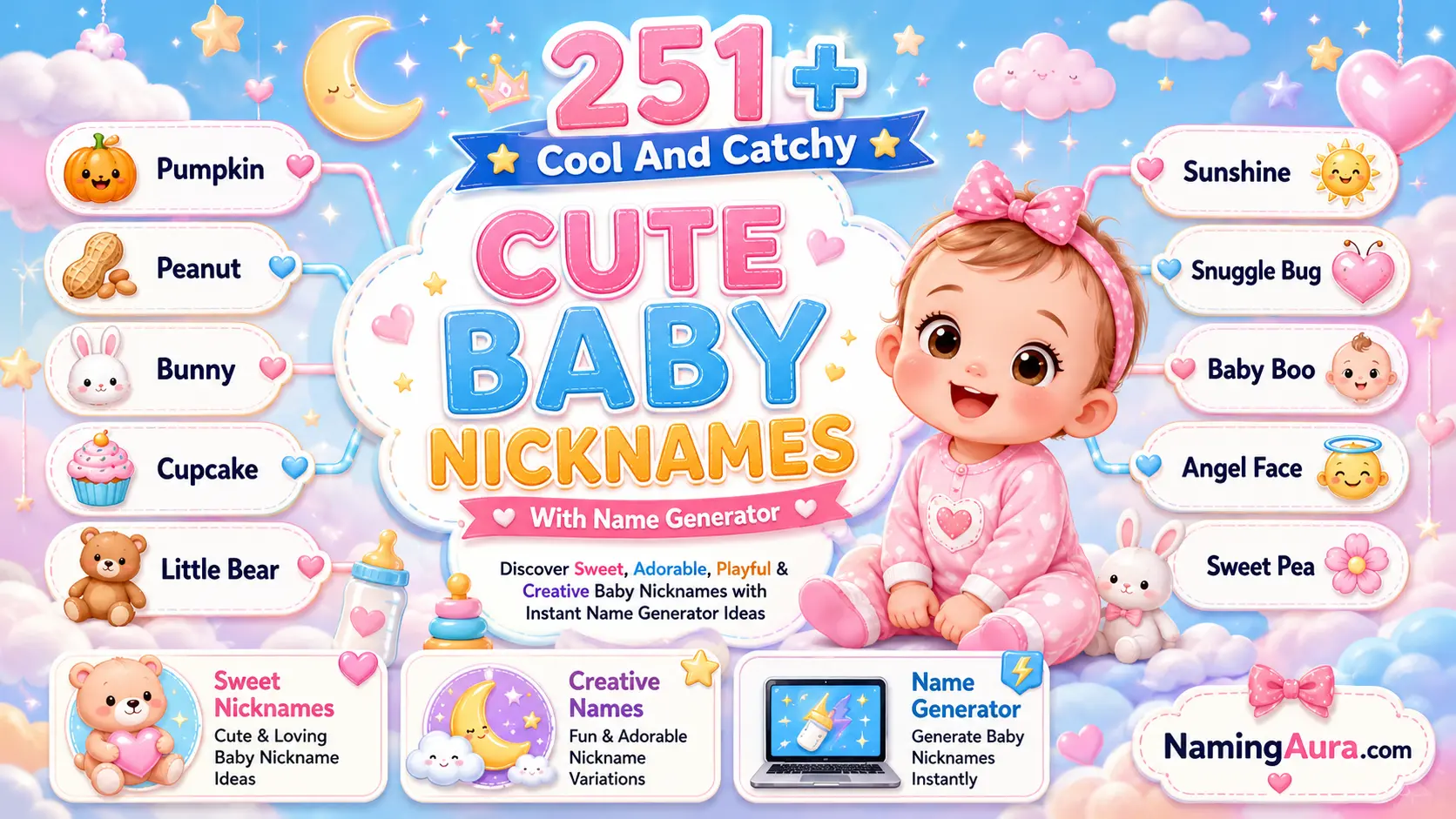 Cool And Catchy Cute Baby Nicknames With Name Generator