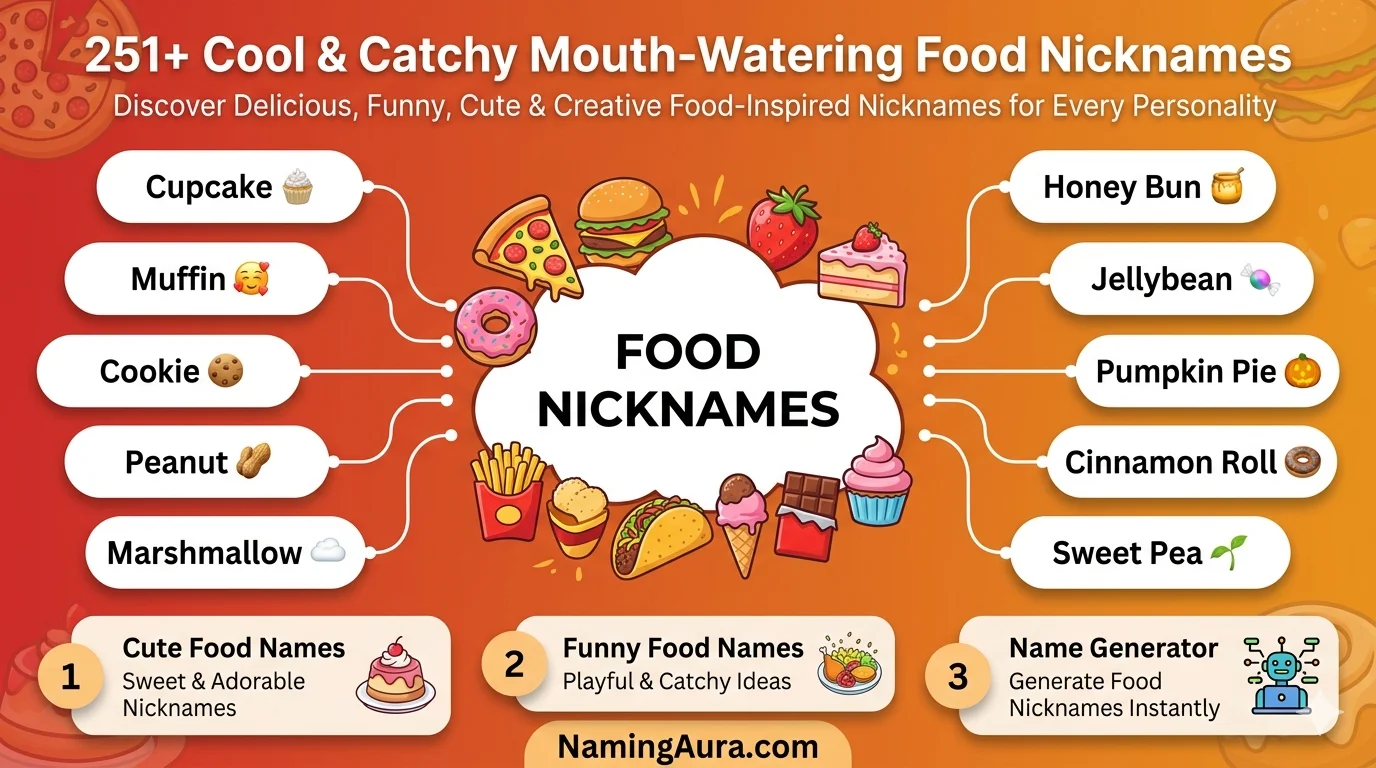 Cool & Catchy Mouth-Watering Food Nicknames