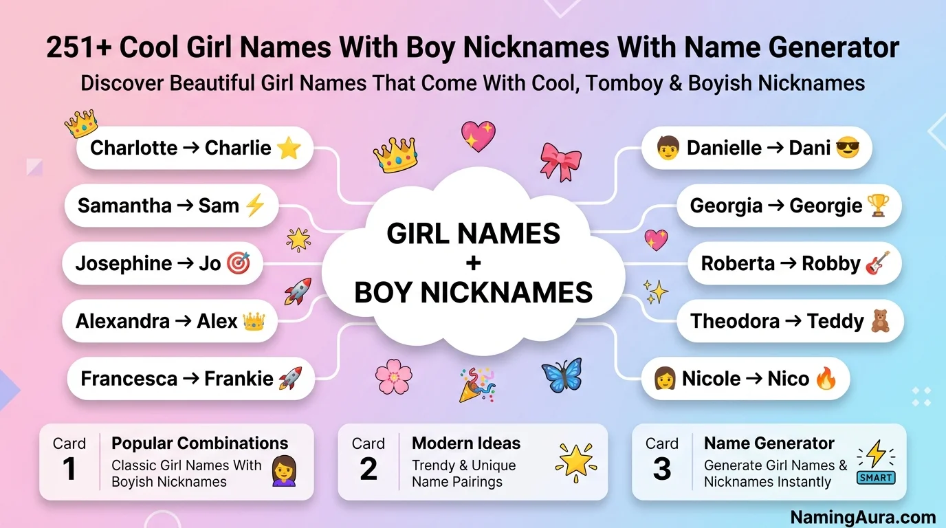 Cool Girl Names With Boy Nicknames With Name Generator