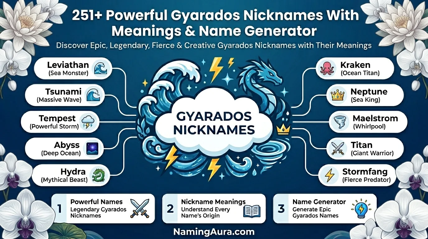 Powerful Gyarados Nicknames With Name Generator