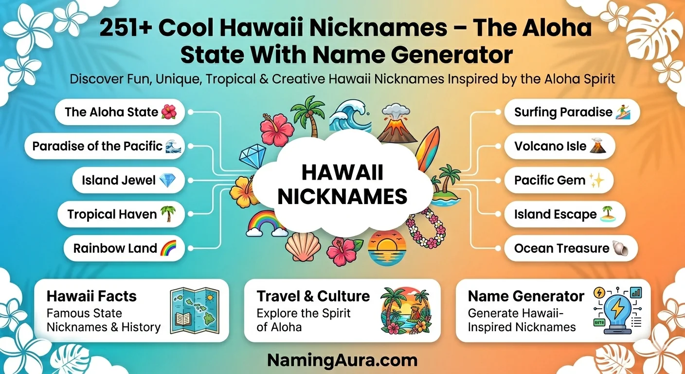 Cool Hawaii Nicknames – The Aloha State With Name Generator