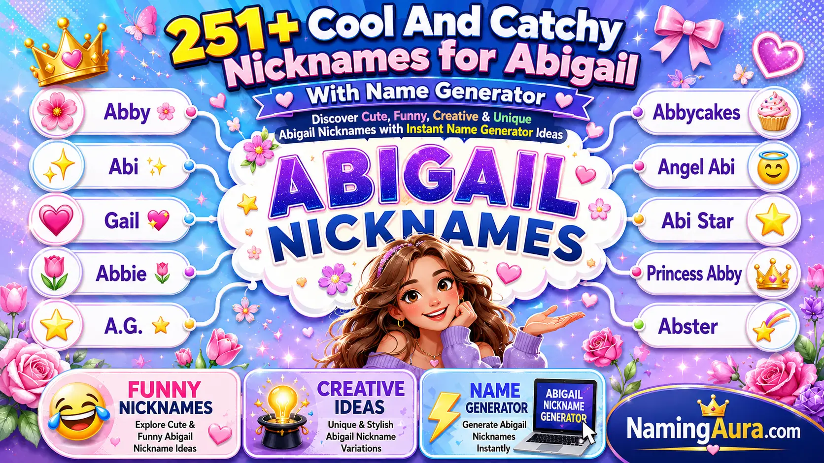 Cool And Catchy Nicknames for Abigail With Name Generator