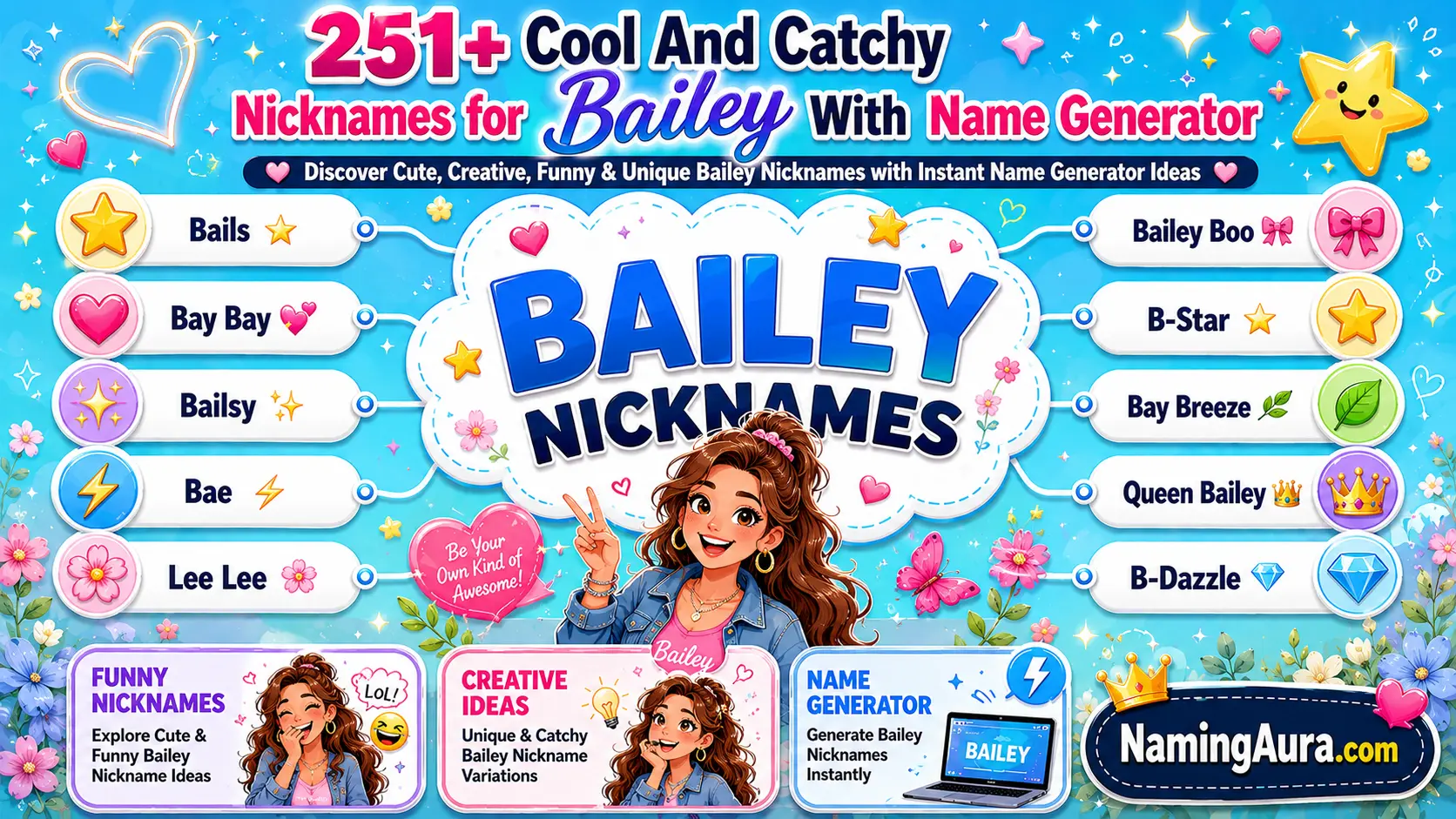 Cool And Catchy Nicknames for Bailey With Name Generator