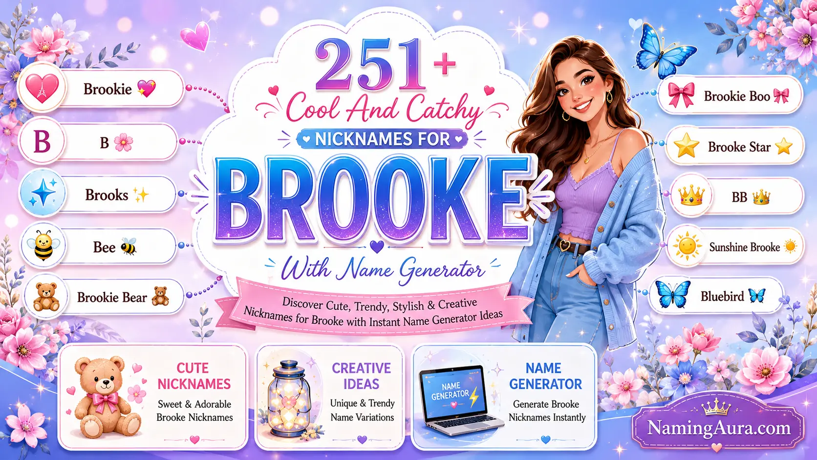 Cool And Catchy Nicknames for Brooke With Name Generator