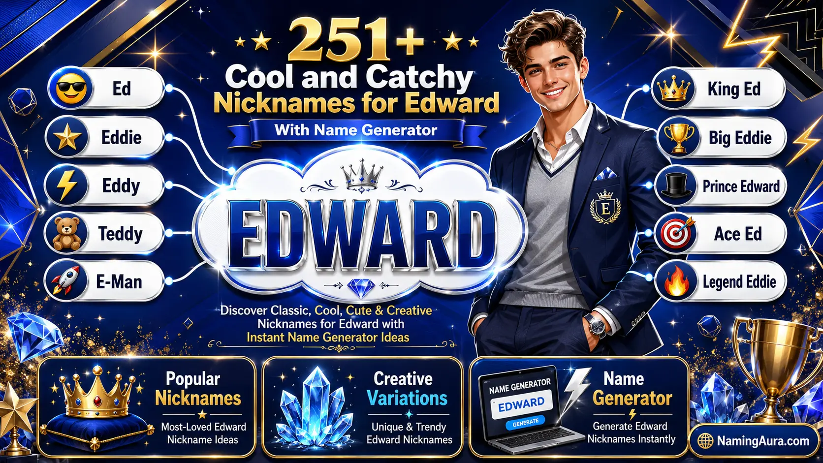Cool and Catchy Nicknames for Edward With Name Generator