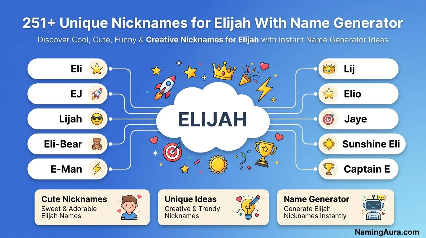 Unique Nicknames for Elijah With Name Generated