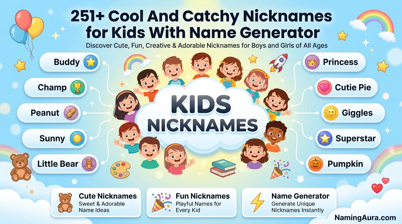 Cool And Catchy Nicknames for Kids With Name Generator