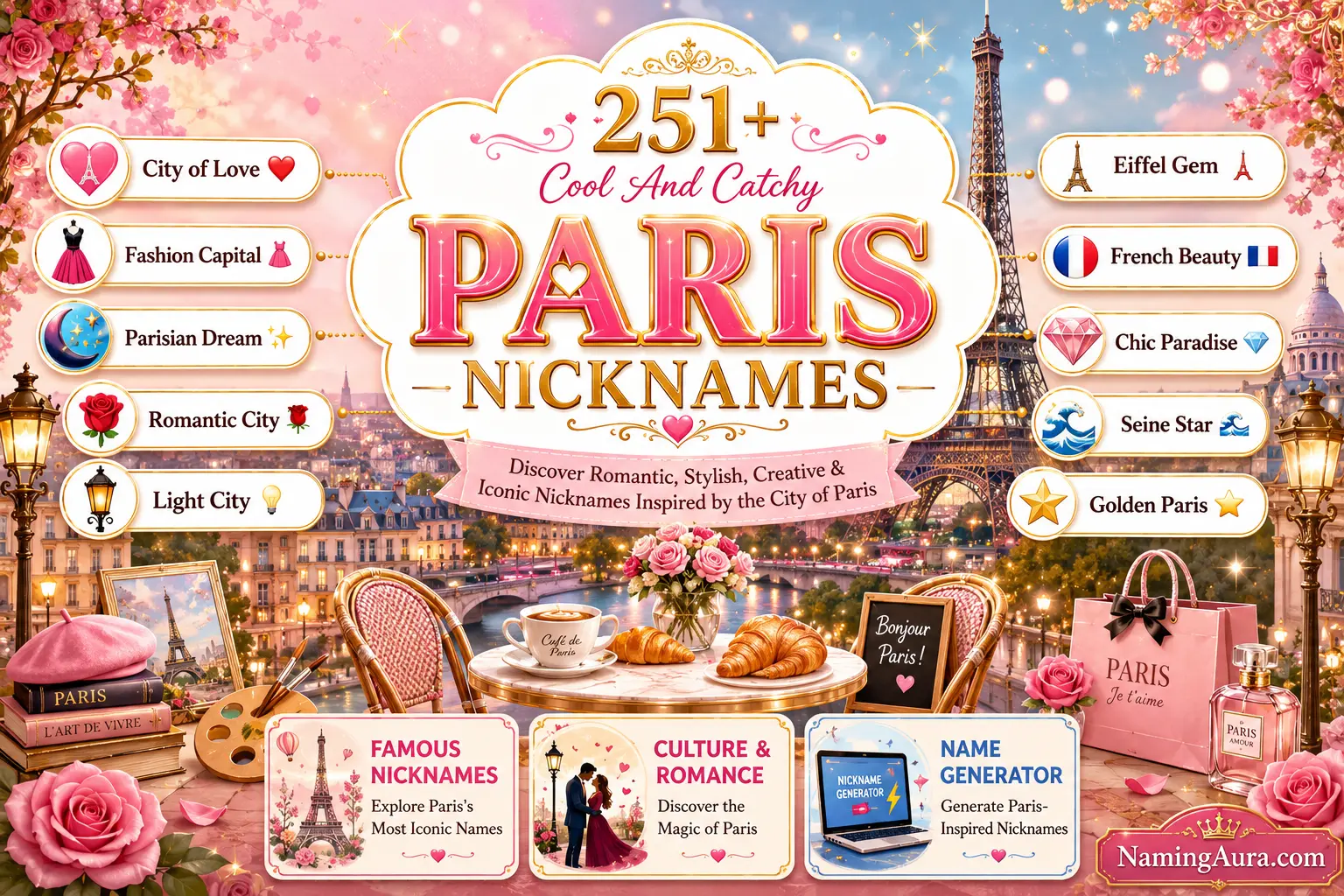 Cool And Catchy Paris Nicknames With Name Generator