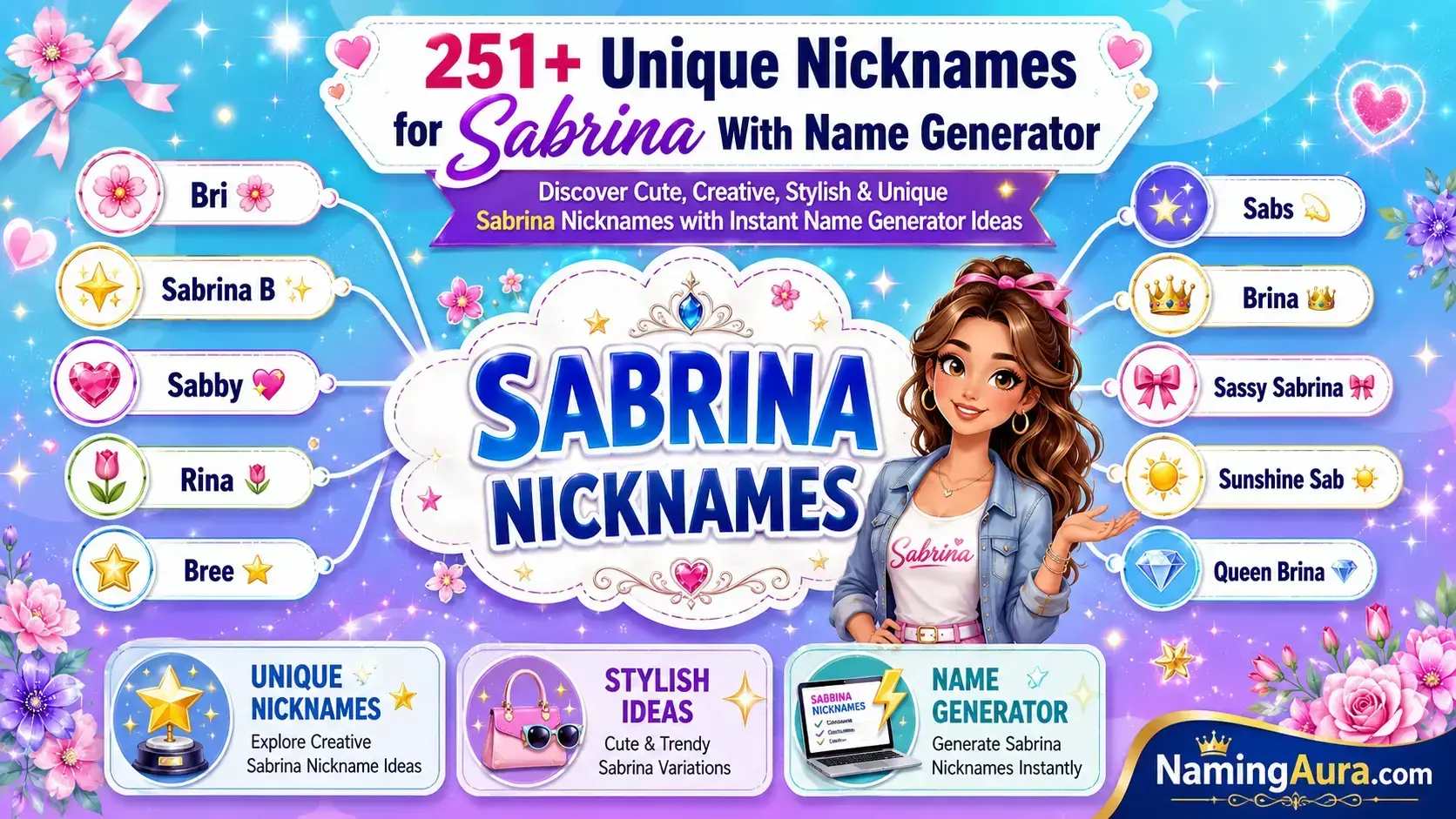 Unique Nicknames for Sabrina With Name Generator