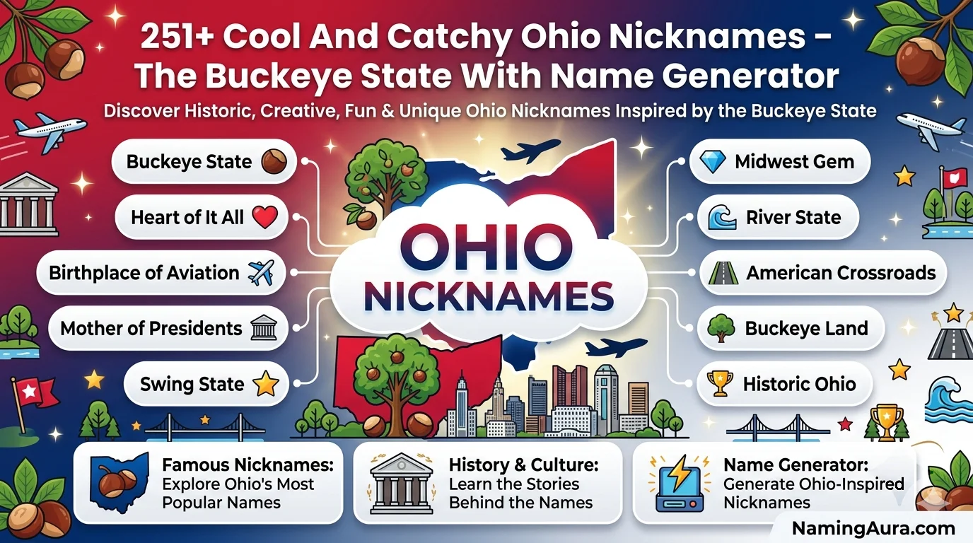 Cool And Catchy Ohio Nicknames – The Buckeye State With Name Generator