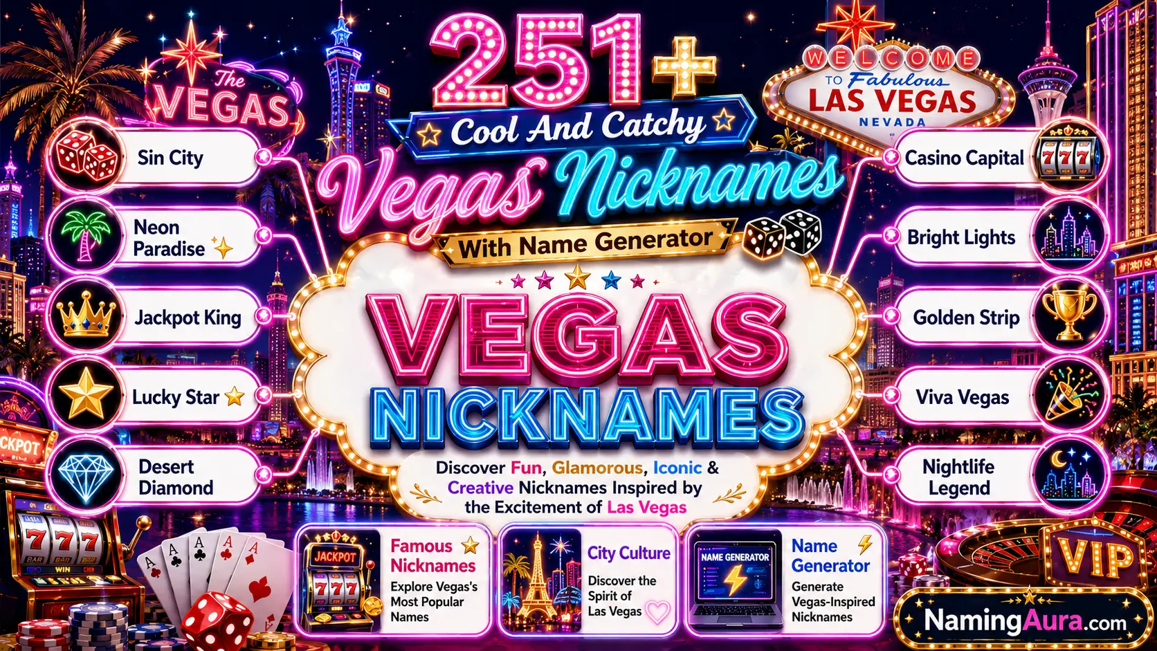 Cool And Catchy Vegas Nicknames With Name Generator