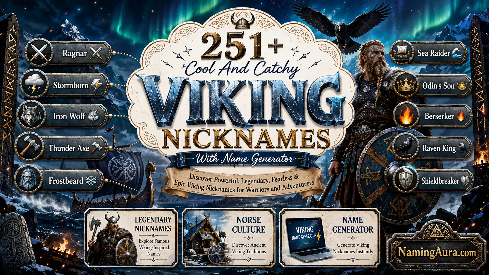 Cool And Catchy Viking Nicknames With Name Generator