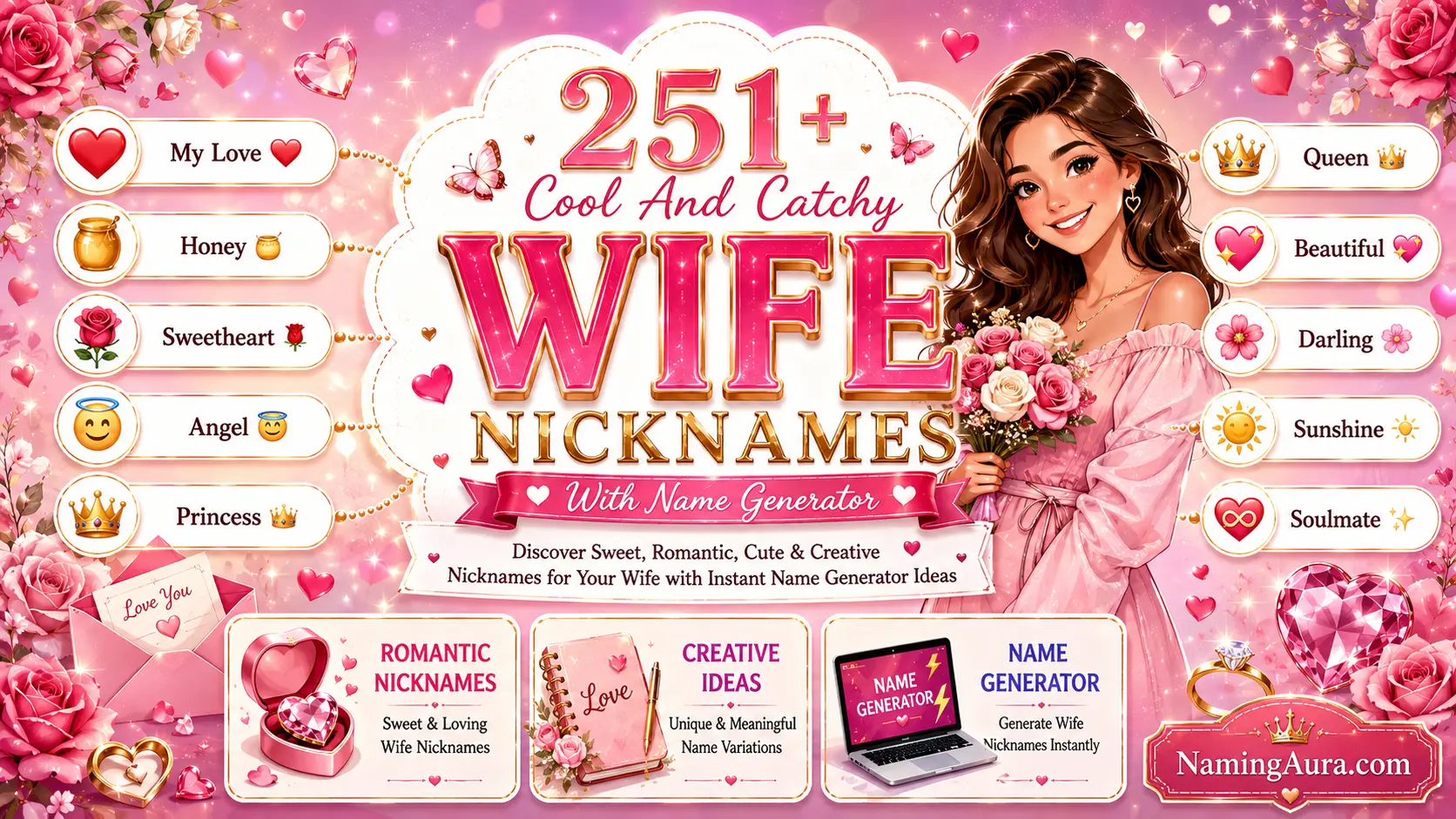 Cool And Catchy Wife Nicknames With Name Generator
