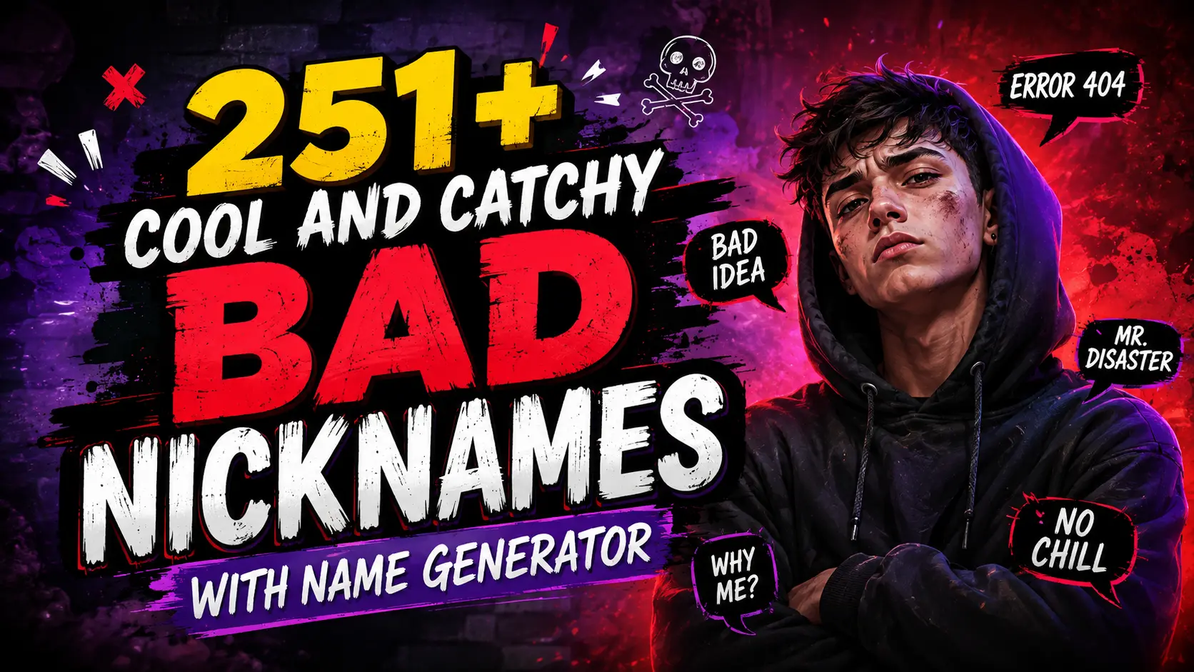 Cool and Catchy Bad Nicknames with Name Generator