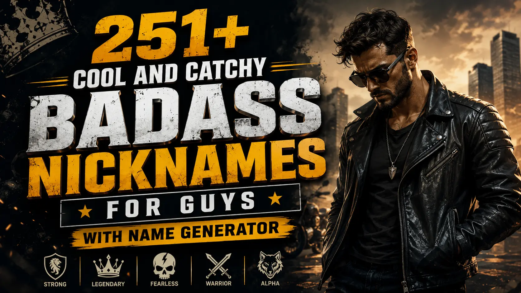 Cool And Catchy Badass Nicknames for Guys With Name Generator