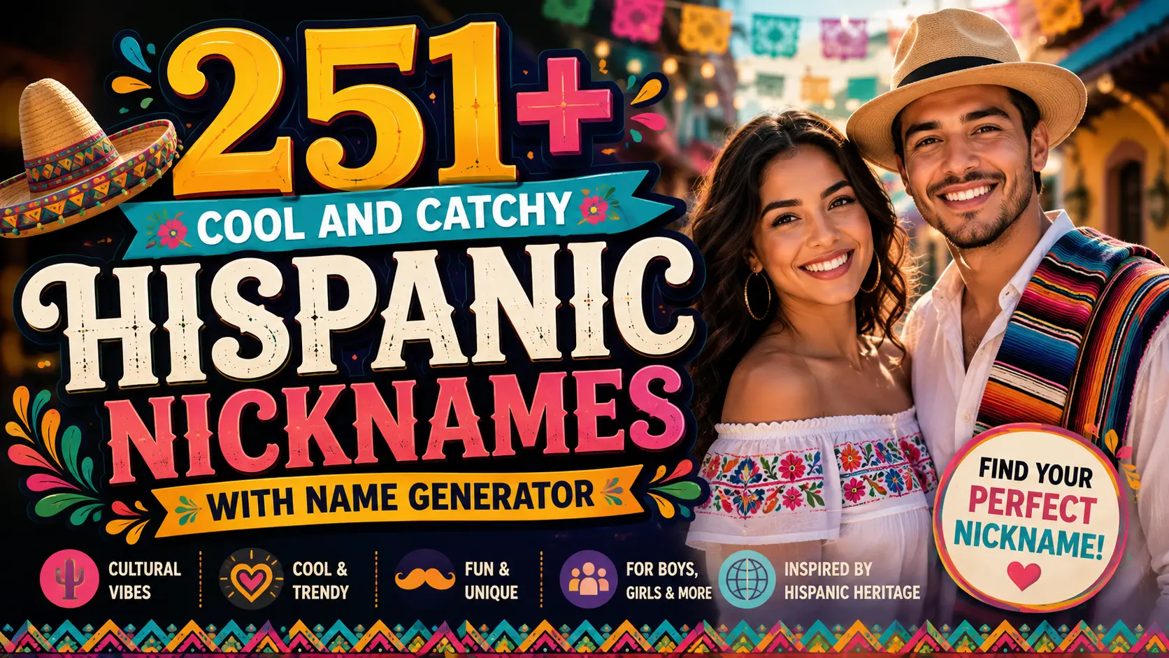 Cool and Catchy Hispanic Nicknames With Name Generator