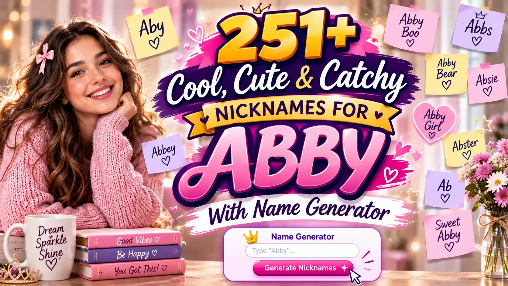 Cool, Cute & Catchy Nicknames for Abby With Name Generator