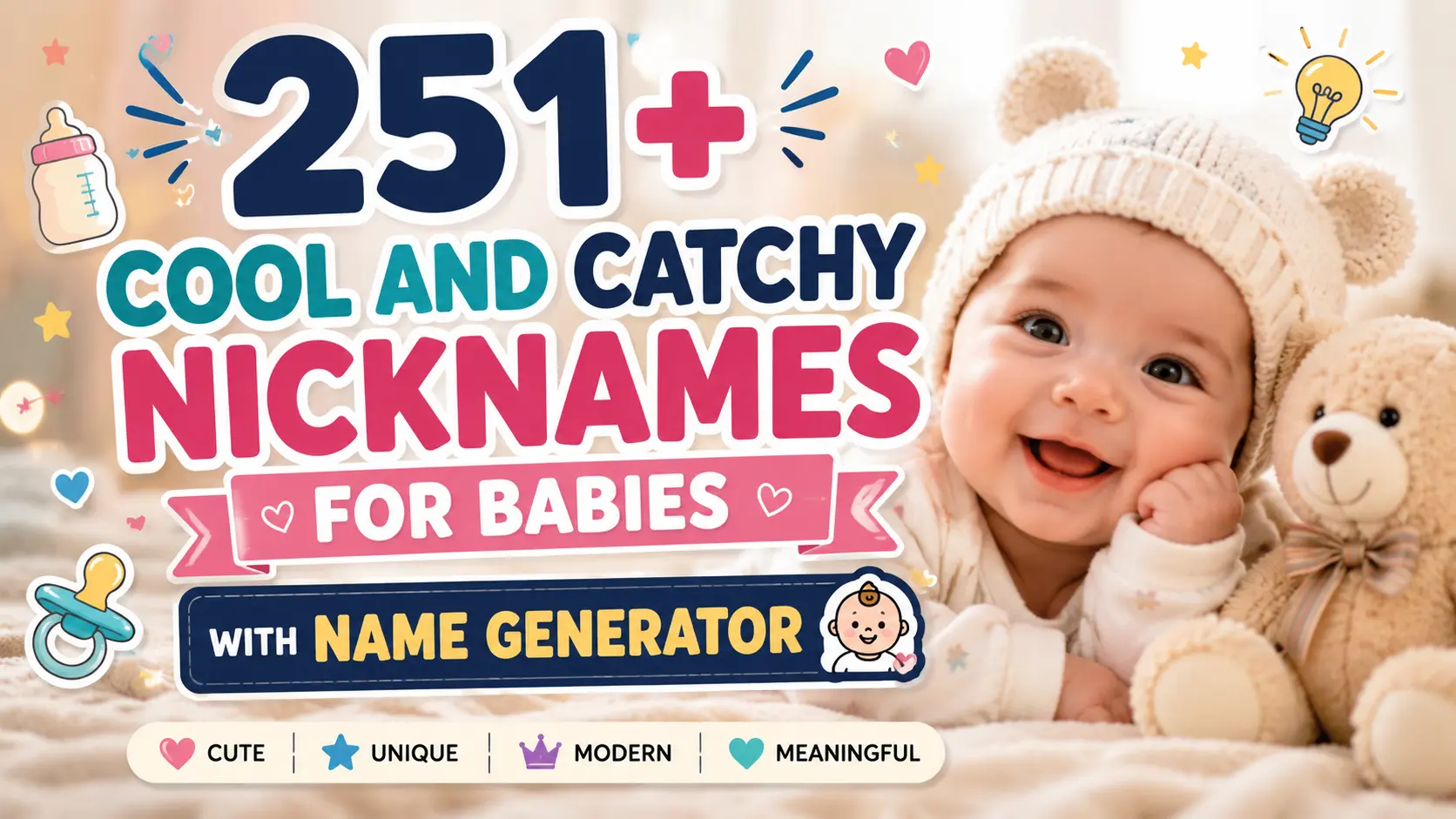 Cool And Catchy Nicknames for Babies With Name Generator