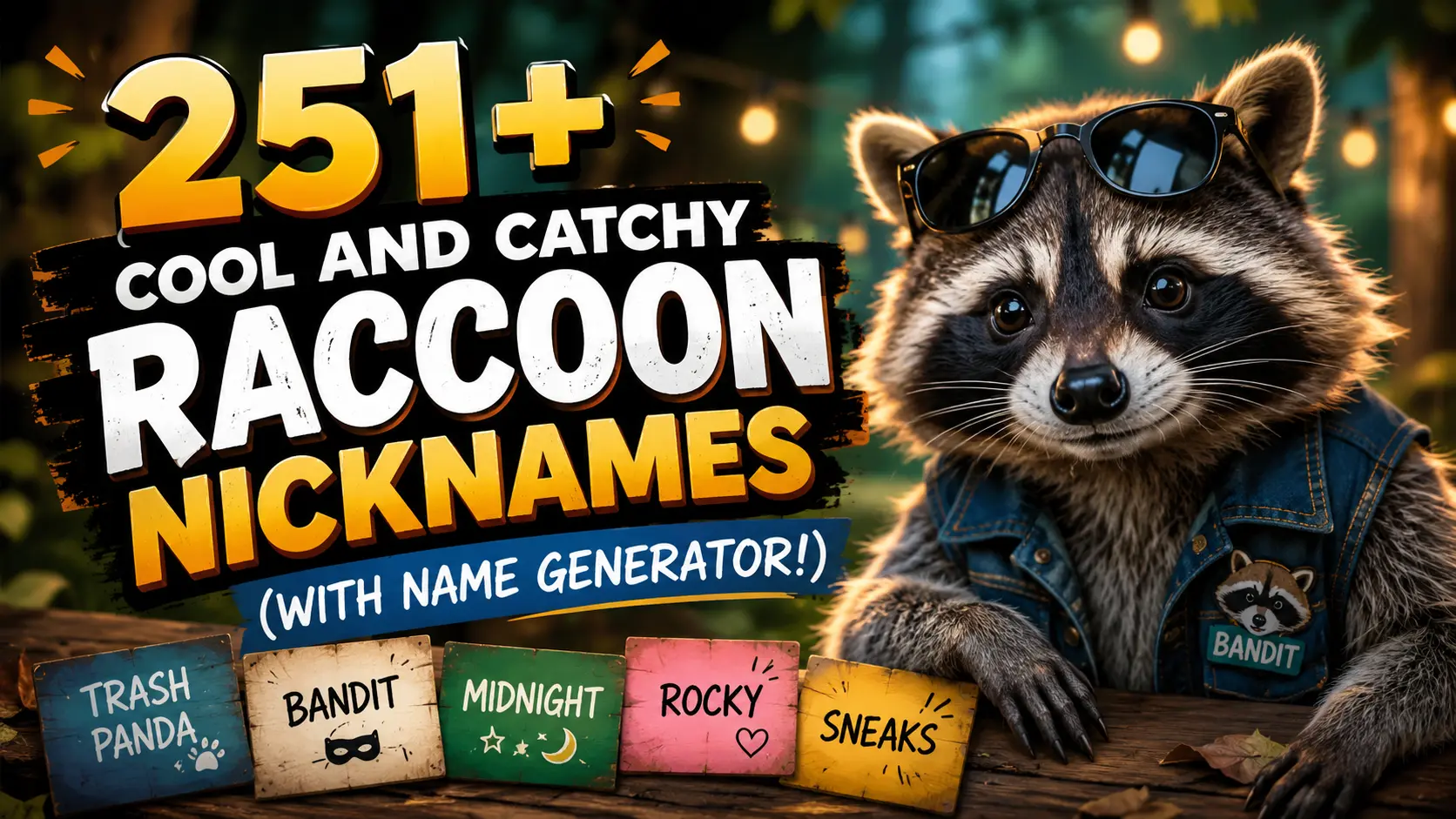 Cool and Catchy Raccoon Nicknames (With Name Generator!)